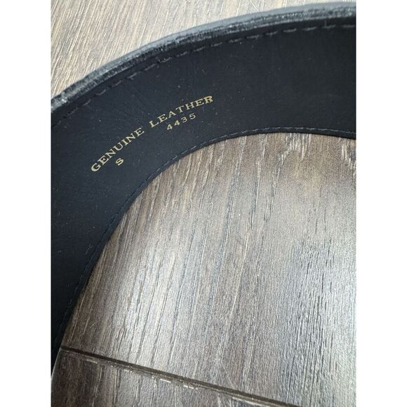 Vintage Captiva Collectibles Chains Drape Panther Links Black Leather Belt M - Picture 5 of 7